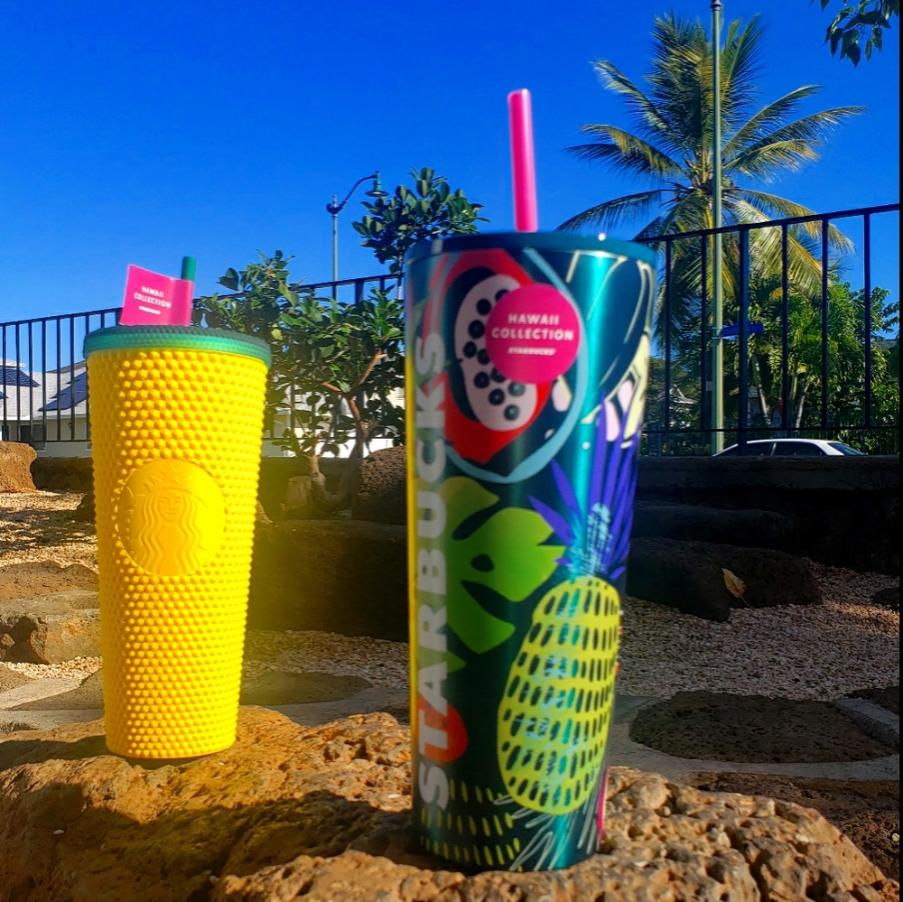 2 Starbucks 2020 Hawaii Collection cups